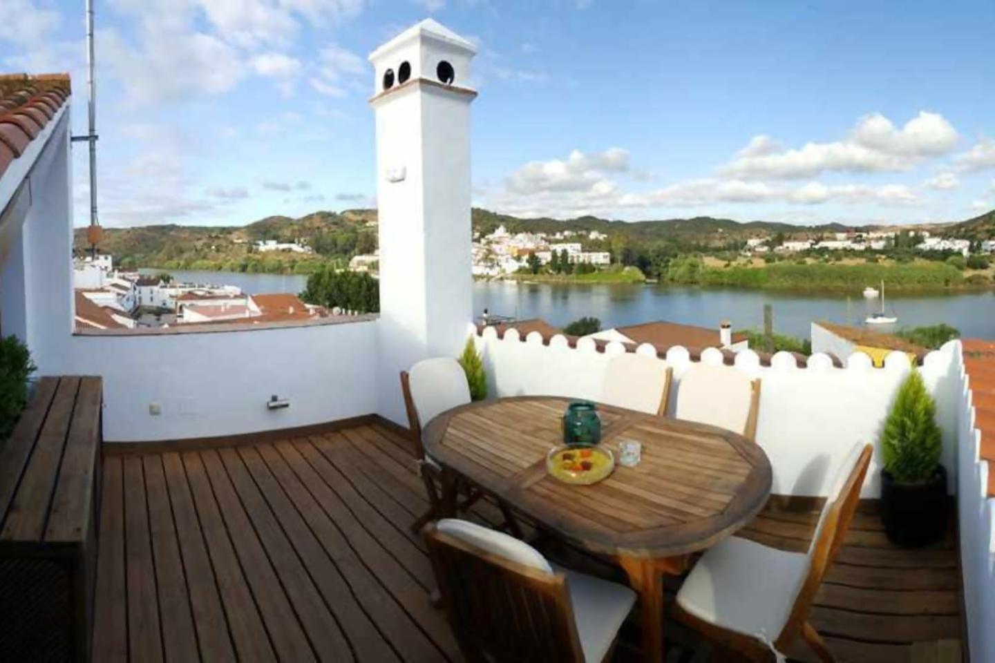 Sanlúcar de Guadiana Casa Rural La Raba Terraza Con Increibles Vistas מראה חיצוני תמונה